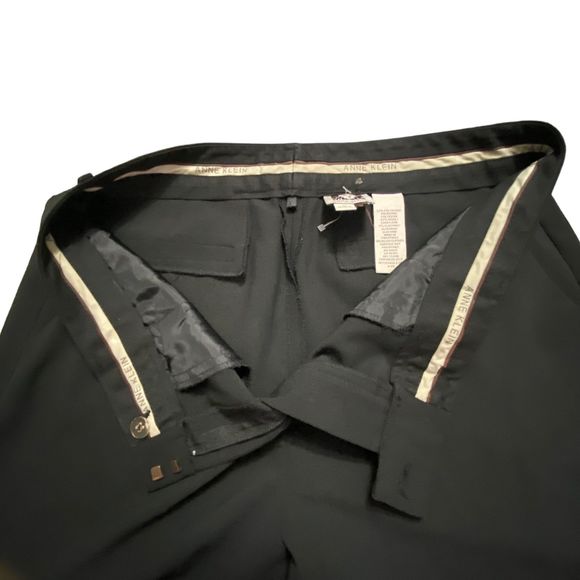 Anne Klein Women Black Dress Professional Wide Leg Pants Career Size 8p Petite - Picture 8 of 13